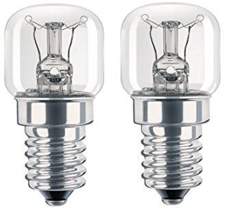 2x FRIDGE / FREEZER APPLIANCE LIGHT BULB 15W E14/SES PIGMY LAMP LIGHT BULB