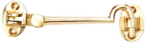 Merriway BH02549 Leiser Kabinenhaken, Messing massiv 100 m, Weiß