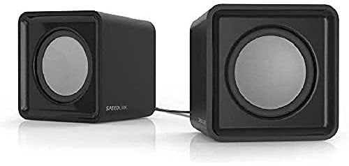 Speedlink Twoxo - Altavoces USB (5W, 62 x 60 x 62 mm) negro