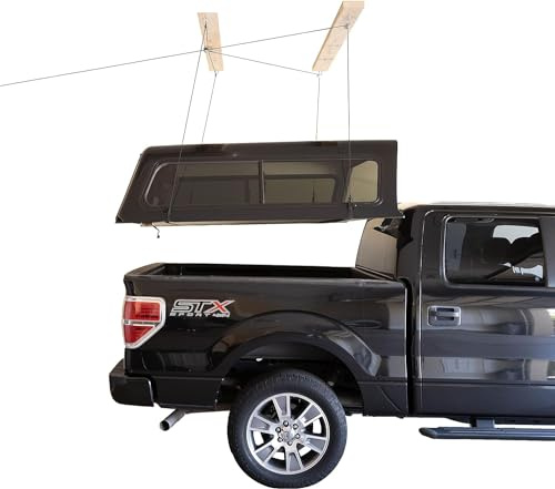 HARKEN HoisterTruck Cap Overhead Garage Storage Hoist, Self-Leveling, Safe Anti-Drop System, Easy One-Person Operation, Smart Garage Organization - 7806