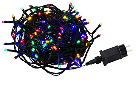 Led Lichterkette 120 Lämpchen bunt für innen und außen Strombetrieben