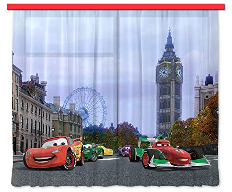 Gardine/Vorhang FCS xl 4312, Kinderzimmer Disney Cars