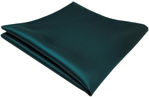 TigerTie Einstecktuch in einfarbig Uni - Tuch Polyester - Größe 26 x 26 cm