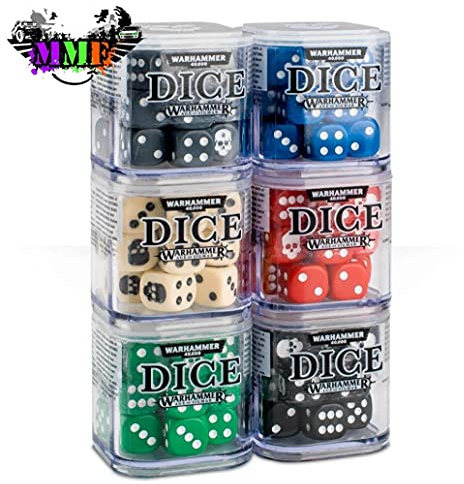 Warhammer Battle & 40k - Cube de Dés (Couleur Aléatoire)