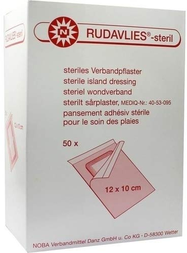 RUDAVLIES-steril Verbandpflaster 10x12 cm 50 St