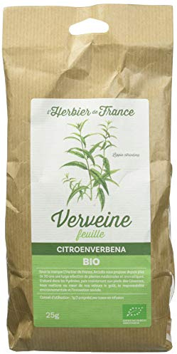 L'Herbier de France Verveine Odorante Feuilles Bio Sachet Kraft 25 g