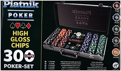 Piatnik 7903 - Poker Set 300 High Gloss Chips