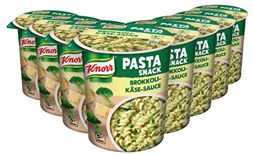 Knorr Snack Bar Nudeln in Brokkoli-Käse-Sauce, 8er Pack (8 x 69 g)