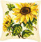 VERVACO Kit Cuscino Punto Croce GIRASOLI Set Ricamo Principianti Cuscini Gobelin Decorativi ca. 40 x 40 cm Accessori Per Lavoretti Creativi DIY Casa Decor Hobby Adulti Cross Stitch