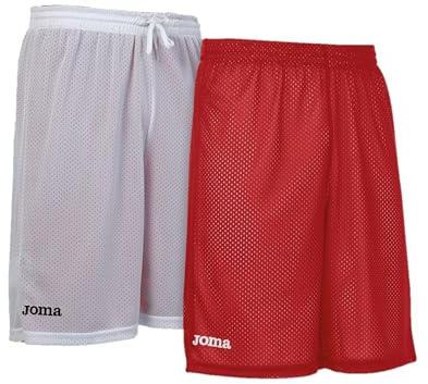 Joma Rookie Basketballshort vändshorts röd-vit röd-vit, XL