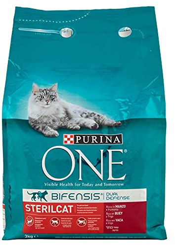 PURINA ONE Bifensis Sterilcat Crocchette Gatti Adulti Sterilizzati con Manzo, Formula Studiata per Supportare il Microbioma Intestinale, Confezione da 2,8 kg