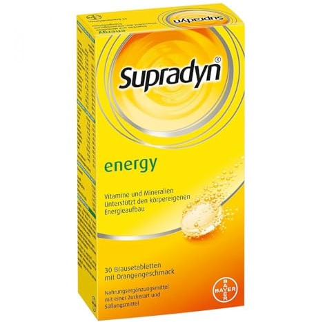 Bayer Vital GmbH Supradyn 30 Brausetabletten mit Orangengeschmack Vitamine und Mineralstoffe