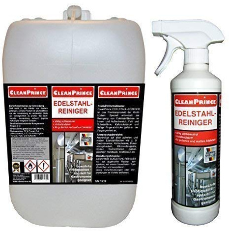 Limpiador de Acero Inoxidable 2.500ML (2,5 Litros) Producto Limpieza Campana Extractora Cocina Barandilla Refrigeradores Frentes Microondas los Balcones Pasamano Buzón Aluminio