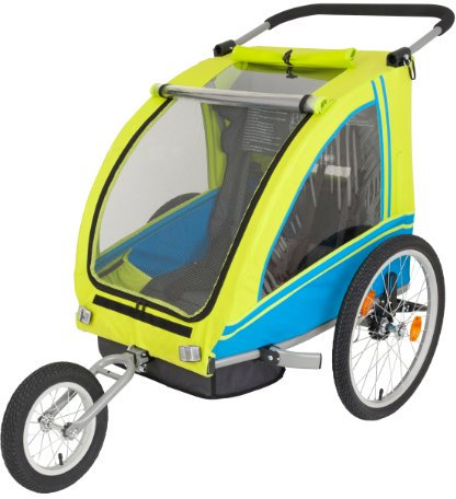 Kranich 65931L Blue Bird Kinderanhänger türkis/gelb 20 Zoll