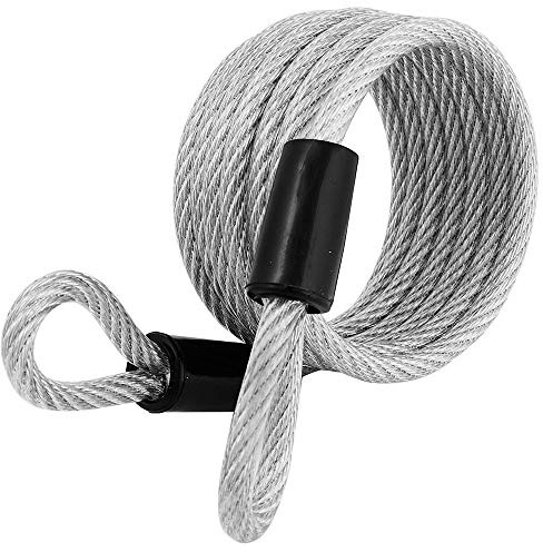 Master Lock 65D 6' Self Coiling Vinyl Coated Cable with Loop Ends