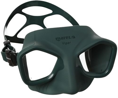 Mares Viper, Maschera Apnea - Adulto, Verde Nero, Taglia Unica