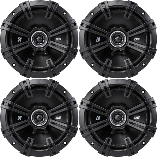4) Kicker 43DSC6504 6.5 240 Watt 2-Way 4-Ohm Car Audio Coaxial Speakers DSC6504
