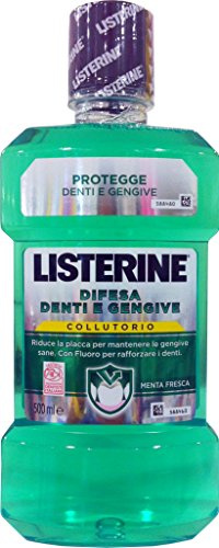 12 x Listerine Mundwasser zur Abwehr von Zähnen und Zahnfleisch, 500 ml