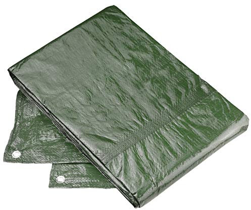 Meister Schutzplane 2 x 3 m - 80 g/m² - Beidseitig beschichtet - Wasserabweisend & UV-stabilisiert - Schimmelresistent - Aus Polyethylen / Gewebeplane / Abdeckplane / Gartenplane / FLOR80440