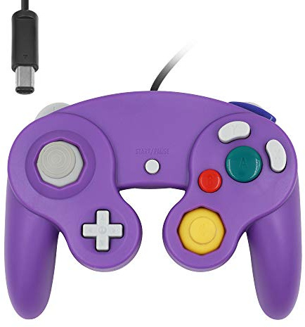 Classique MANETTE contrôleur JOYPAD GAMEPAD pour NINTENDO GAMECUBE GC & pourpre