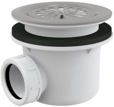 Dusche Ablaufgarnitur DN 90 Ablaufbogen Geruchsverschluss Siphon Sifon Duschtassse Garnitur rostfrei Duschtasse