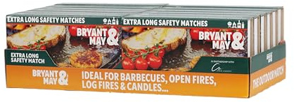 Bryant & May Extra Long Safety Matches (Pack of 12 )