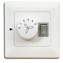 Interruptor de pared para ventiladores de techo con luz rasante