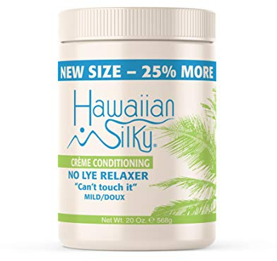 Hawaiian Silky no lye relaxer, mild, Beige, 20 Ounce