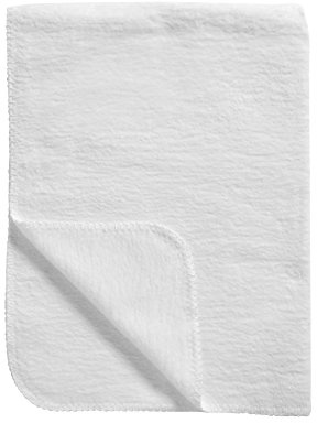 MEYCO Babydecke 100x150cm gewebt Kuscheldecke Made in Germany White | 100 % Bio Baumwolle - Oeko Tex zertifiziert - kuschelig weich - Sommer & Winter - waschbar & trocknergeeignet