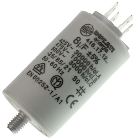 CONDENSATEUR 8 MF 450V POUR SECHE LINGE BRANDT - AS0030666