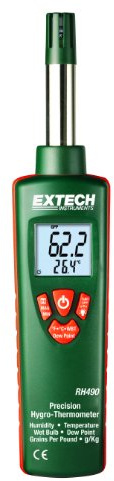 EXTECH RH490 - Precision HYGRO-Thermometer with GPP (Grains per Pound)