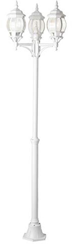 Brilliant Lampe Istria Außenstandleuchte 3flg weiß | 3x A60, E27, 60W, geeignet für Normallampen (nicht enthalten) | IP-Schutzart: 23 - regengeschützt