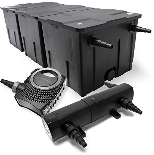 Kit de filtración de estanque Bio 90000l clarificador UVC 36 W 80 W bomba de bajo consumo tipo