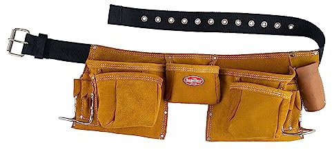 Bucket Boss 55149 11 Pocket Suede Leather Carpenter Apron