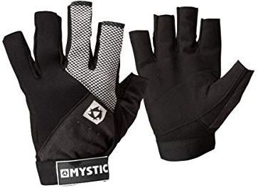 Mystic Watersports - Surf Kitesurf & Windsurfing Rash Neo Kurzfingerhandschuh Schwarz - Overlock-Stitch-Technologie - Amara- Palm