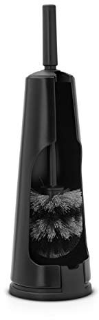 Brabantia Porte-goupillon avec Brosse Noir, Plastique, Matt Black, 30 x 20 x 10 cm