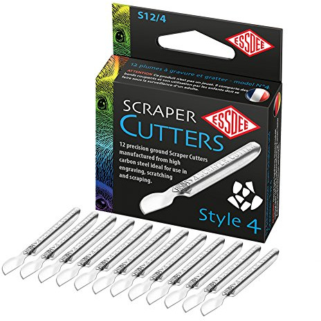 Essdee : Scraperboard Cutter : Shape No.4 : Box of 12 (Requires a Handle/Holder)