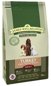 James Wellbeloved Dog Food Adult Turkey And Vegetable Kibble 1.5kg