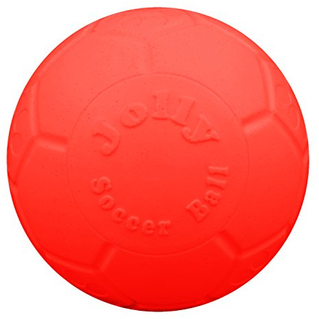 Jolly Pets Medium Soccer Ball Floating-Bouncing Dog Toy, 6 inch Diameter, Orange (SB06 OR)