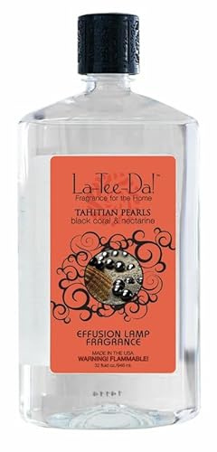 La-Tee-Da Effusion and Fragrance Lamp Oil Refills - 32 oz - Tahitian Pearls
