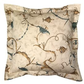 Bassetti OPLONTIS Kissenhülle zu Bettwäsche, 100% Baumwollsatin (110 Fäden pro cm²), Mehrfarbig, 40x40 cm
