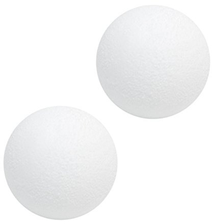 EYEPOWER 2 x Kickerbälle Ø36mm 2er Kickerball Set Tischfussball Tischkicker Ersatzball Turnierball Ball Extra Gripp hart und geräuscharm Weiß