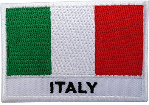 Écusson brodé motif drapeau de l'Italie – Patch à repasser