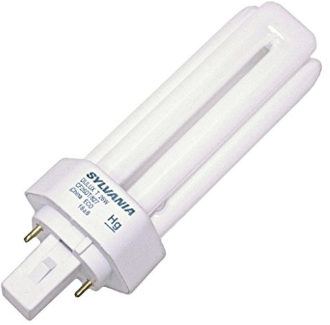 (10 Pack) Sylvania 20454 CF26DT/827/ECO 26-Watt 2700K 2-Pin Single Tube Compact Fluorescent Lamp