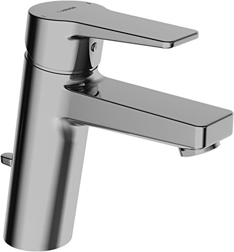 Hansa 09012283 Mix Mitigeur de lavabo à levier simple avec garniture/tuyau de pression flexible Chromé