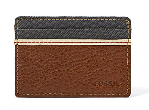Fossil Herren Kartenetui Elgin aus Leder 10 cm L x 0,6 cm B x 7 cm H