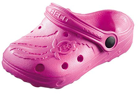 BECO Kinderclogs / Badeschuhe Schildi pink 23