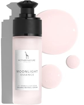 Retinol Serum mit BIO Aloe Vera für Gesicht & De­kolle­té - Veganes Anti Aging Gesichtsserum mit Hyaluronsäure & Bakuchiol- NATURKOSMETIK - Porenverfeinerndes Anti Falten Serum mit Vitamin A - 30ml