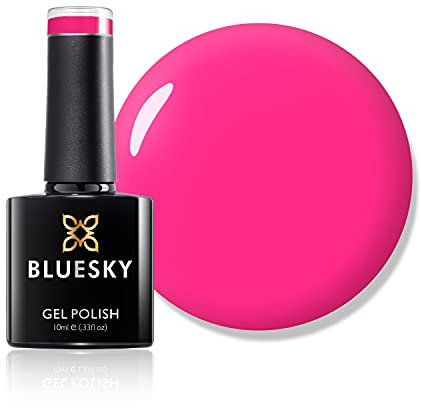 BLUESKY NEON 12 UV/Gel Nail Polish, 10 ml, Shocking Pink