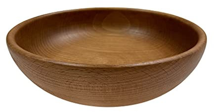 DB Gardentools Porta Frutta Decorativo Insalatiera per Alimenti Ciotola per Snack in Legno Naturale Elegante Terrina in Legno stile Rustico - Dimensioni 20 cm